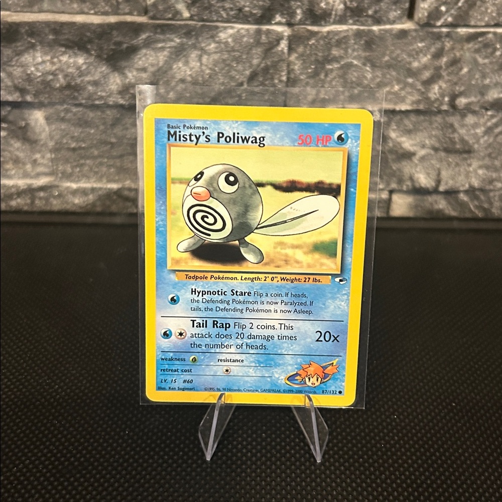Pokemon Misty’s Poliwag 87/132 Vintage from Gym Heroes Unlimited (2000) M/NM‎